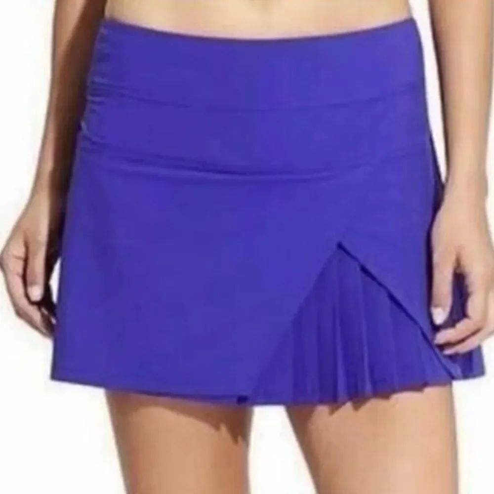 Athleta Sneaky Pleats Vibrant Cobalt Blue Athletic Skort Women’s XL